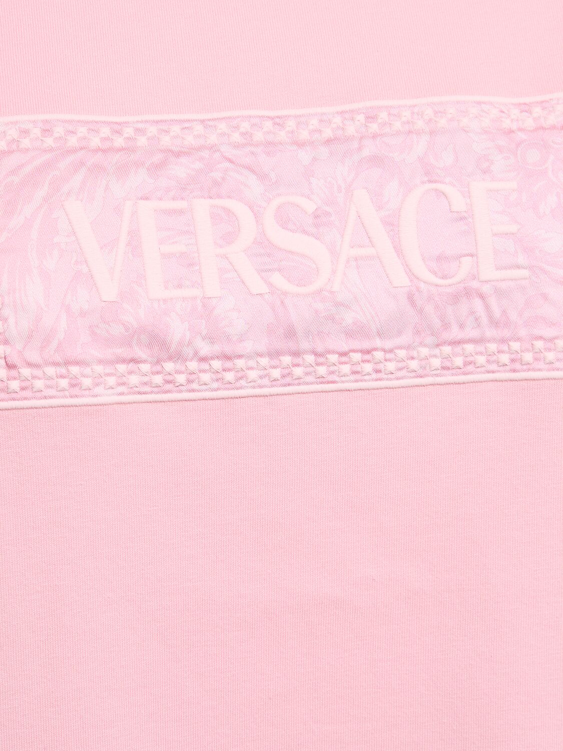 Versace Barocco logo cotton jersey t-shirt