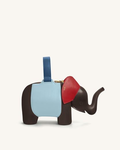 Claire Elephant Shaped Handbag - Red