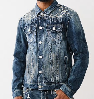 BW x TR BIG T FLAME TRUCKER JACKET