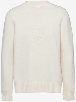 Prada wool and cashmere crew-neck sweater