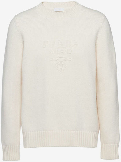 Prada wool and cashmere crew-neck sweater