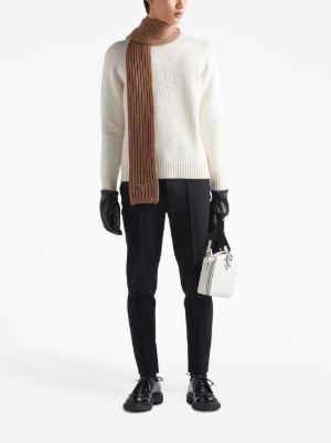 Prada wool and cashmere crew-neck sweater
