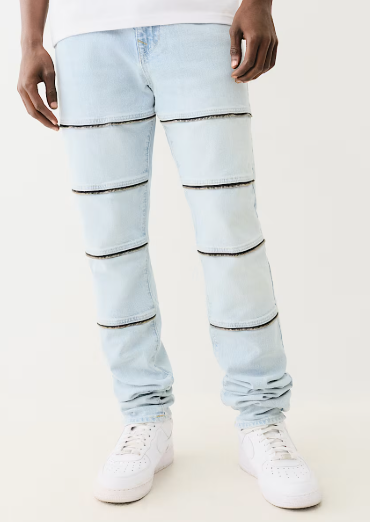ROCCO STACKED ZIPPER SKINNY JEAN