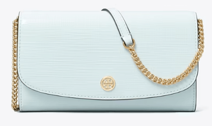 Tory Burch ROBINSON CROSSHATCHED CHAIN WALLET - Bags | Shop From The Mirage