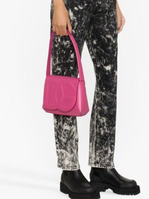 Dolce & Gabbana Logo-embossed leather Shoulder Bag