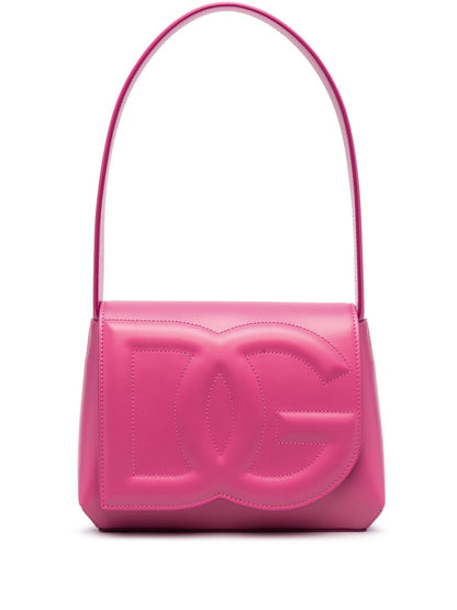 Dolce & Gabbana Logo-embossed leather Shoulder Bag