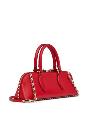 Rockstud E/W leather handbag