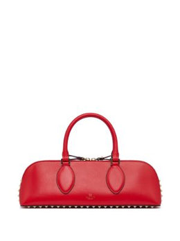 Rockstud E/W leather handbag