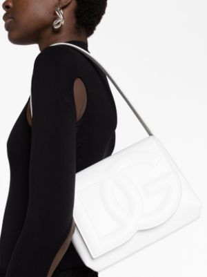 Dolce & Gabbana Logo-embossed leather Shoulder Bag