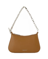 Brown Leather T-Bar Mini Purse