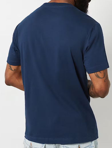 METALLIC LOGO TAPING TEE