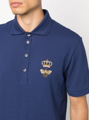 Dolce & Gabbana embroidered emblem polo shirt