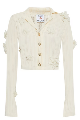 Casablanca White Cotton Shirt Stylish Design