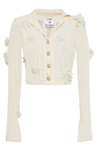 Casablanca White Cotton Shirt Stylish Design