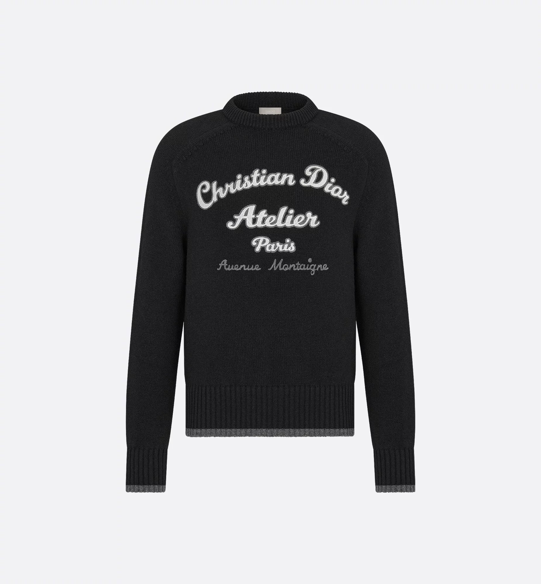 Christian Dior Atelier Sweater – Black Wool Jersey