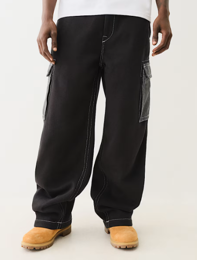 HEAVY WEIGHT FLEECE BIG T BAGGY CARGO PANT