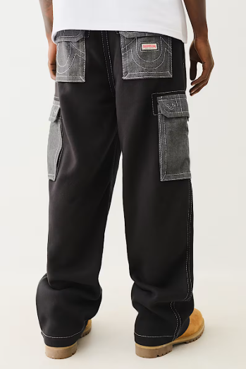 HEAVY WEIGHT FLEECE BIG T BAGGY CARGO PANT