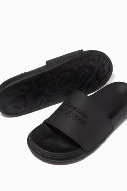 Alexander McQueen Pool Slides in Rubber