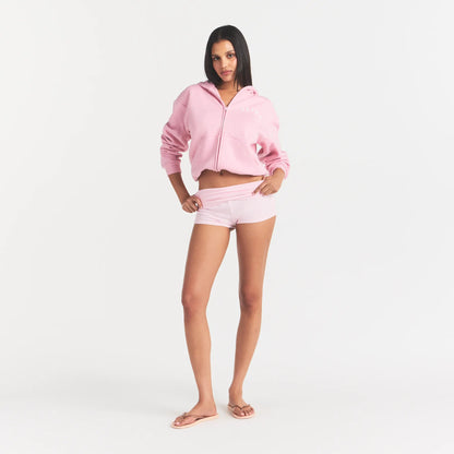 Cotton Fleece Logo Classic Zip Up Hoodie