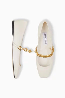 Jimmy Choo Diamond Tilda Flats in Leather