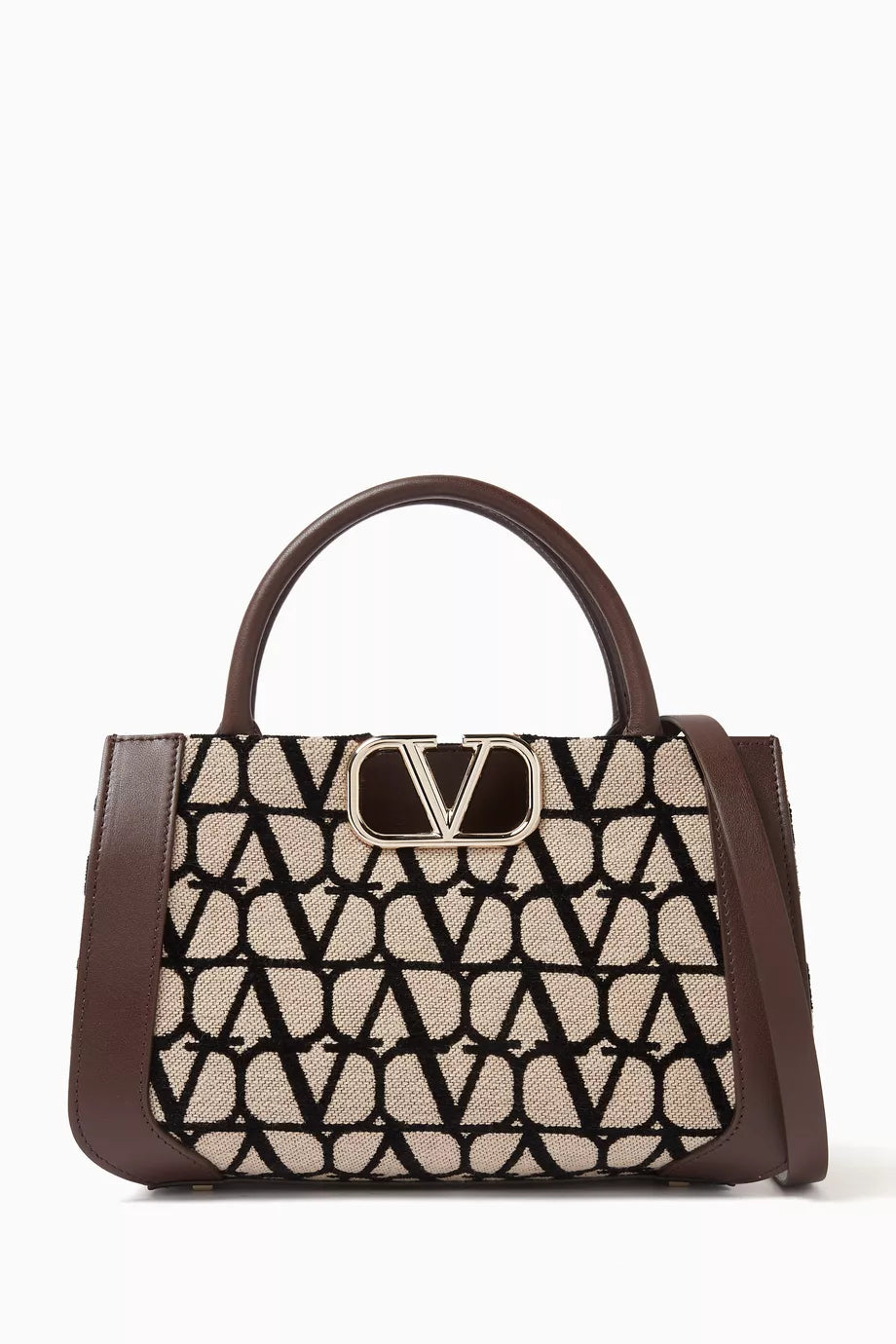 Valentino Garavani VLOGO Signature Small Handbag in Toile Iconographe Canvas