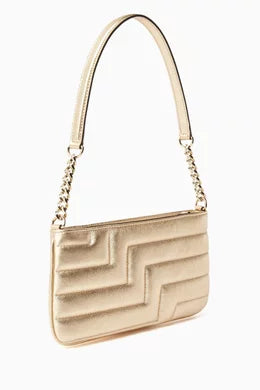 Jimmy Choo Avenue Slim Shoulder Bag in Metallic Nappa