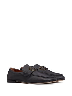 VLogo Signature leather loafers