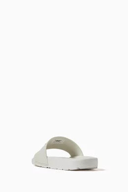 Off-White Quote Slides in Leather