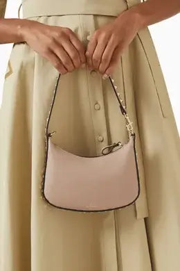 Mini Rockstud Hobo Bag in Grainy Calfskin