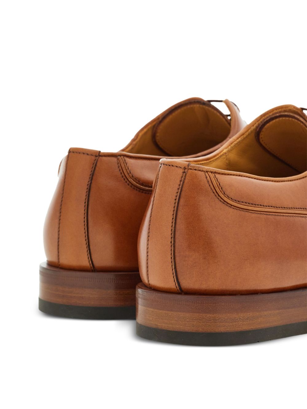 Ferragamo Classic Tan Cap-Toe Oxford Shoes