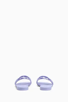 Gucci Interlocking G Pink Slide Sandals