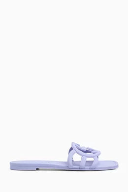 Gucci Interlocking G Pink Slide Sandals