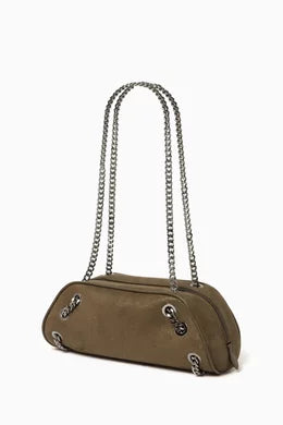 Falabella Bowling Shoulder Bag in Eco Shaggy Deer