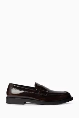 Prada Loafers in Brushed Leather