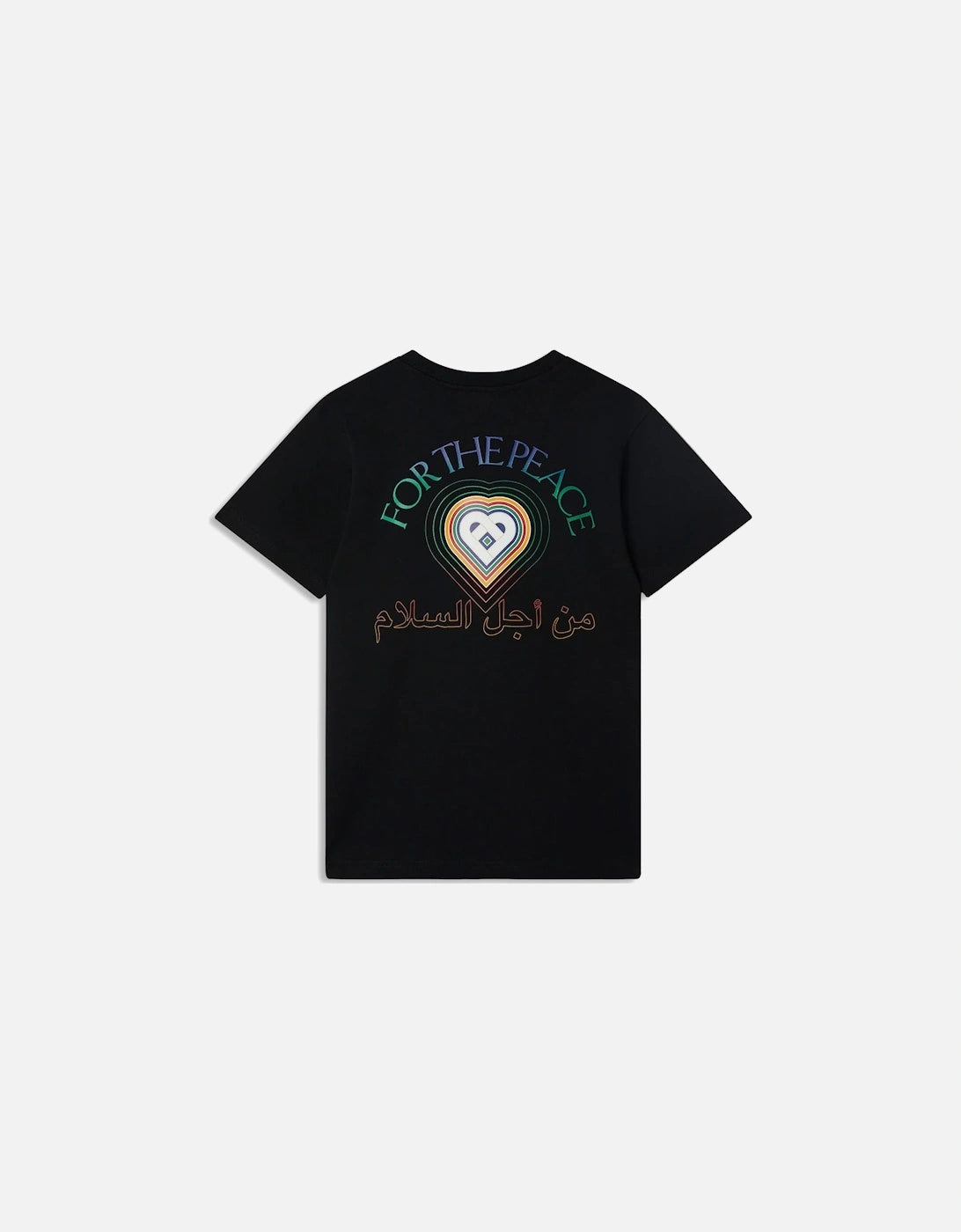 Casablanca Men's black casablanca for the peace printed t-shirt