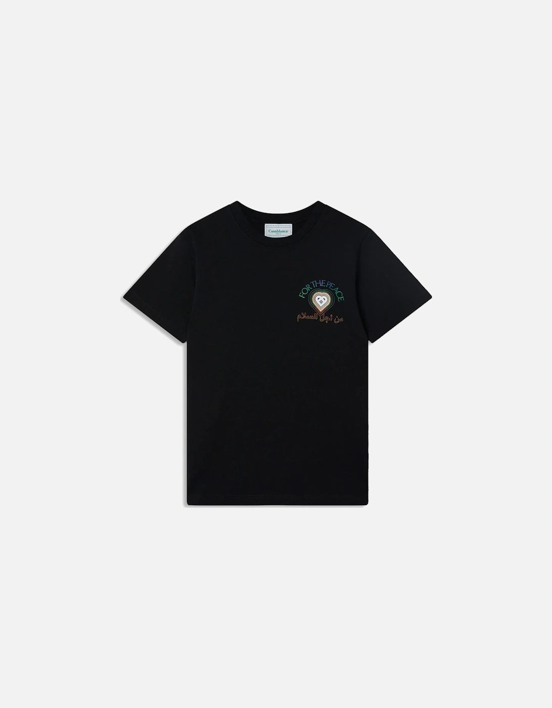 Casablanca Men's black casablanca for the peace printed t-shirt
