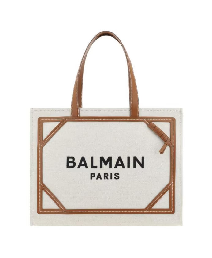 Canvas Leather Tote Bag