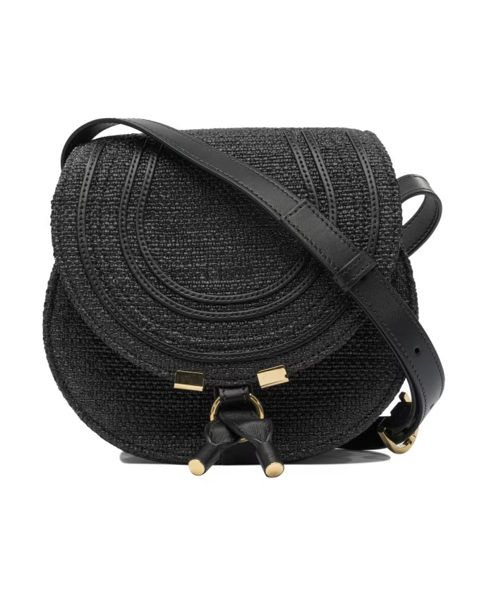 Black Crossbody Bag with Tassels
