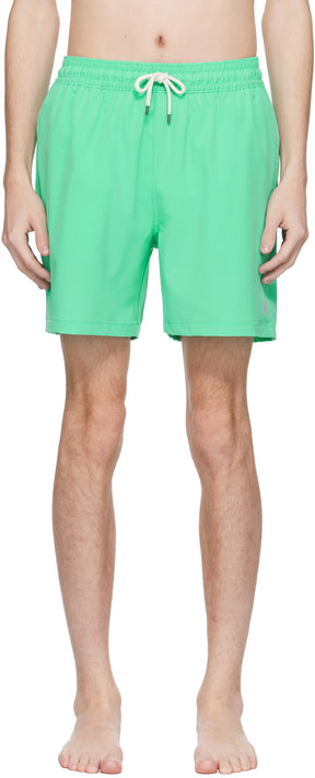 Polo Ralph Lauren Green 5.75-Inch Traveler Classic Swim Shorts