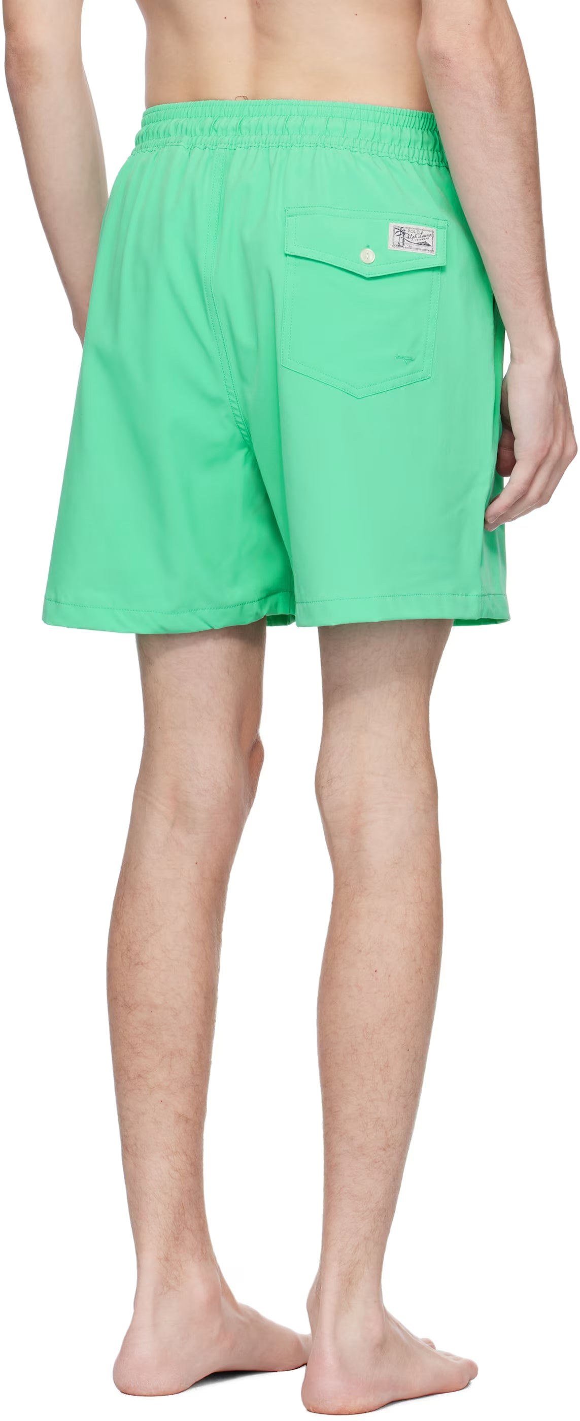 Polo Ralph Lauren Green 5.75-Inch Traveler Classic Swim Shorts