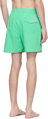 Polo Ralph Lauren Green 5.75-Inch Traveler Classic Swim Shorts