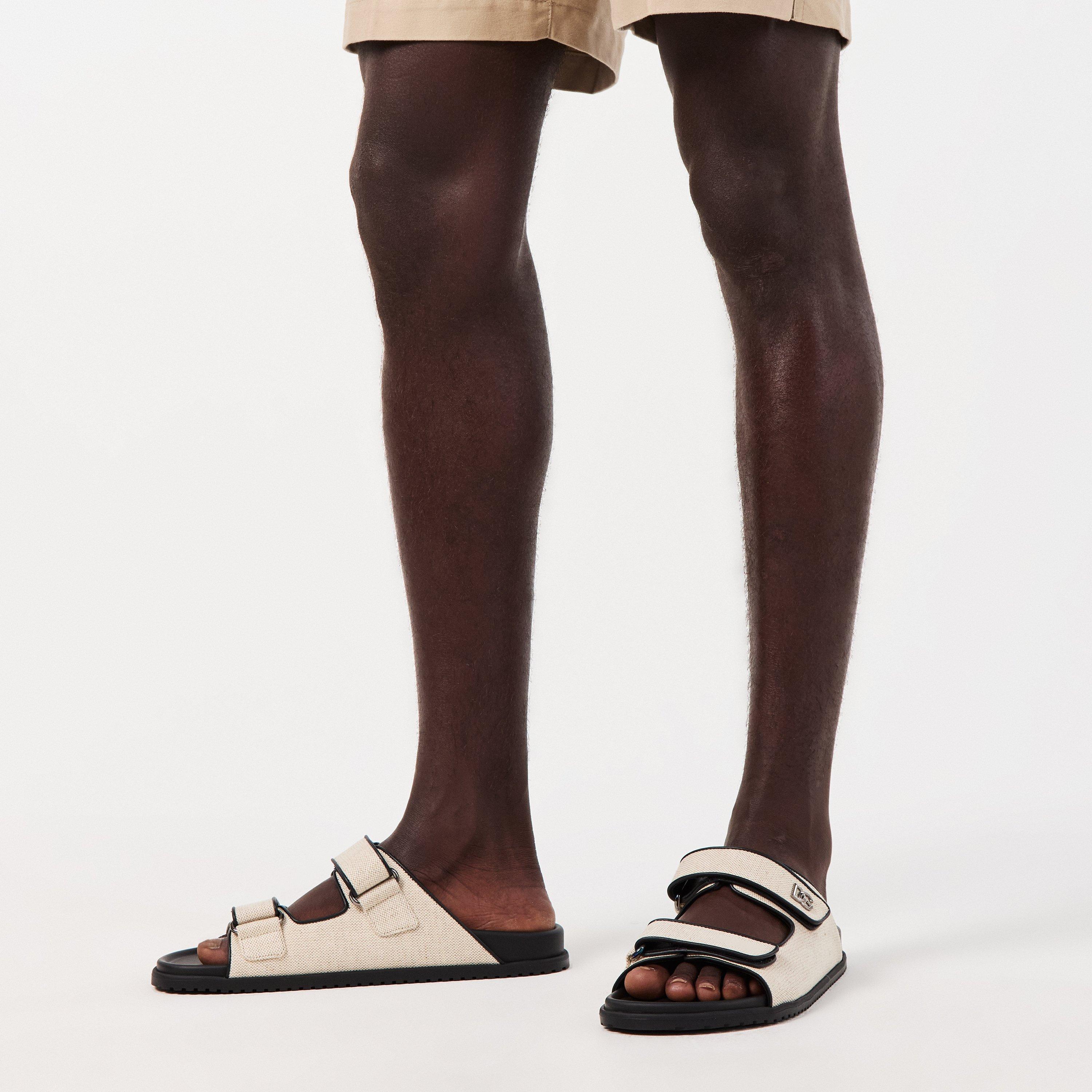 Men's Canvas Flat Sandals