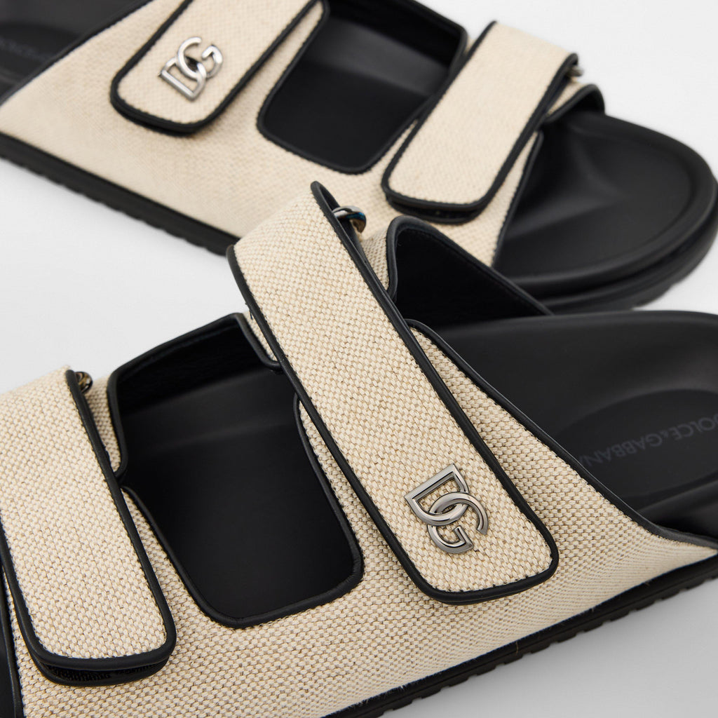 Men's Canvas Flat Sandals