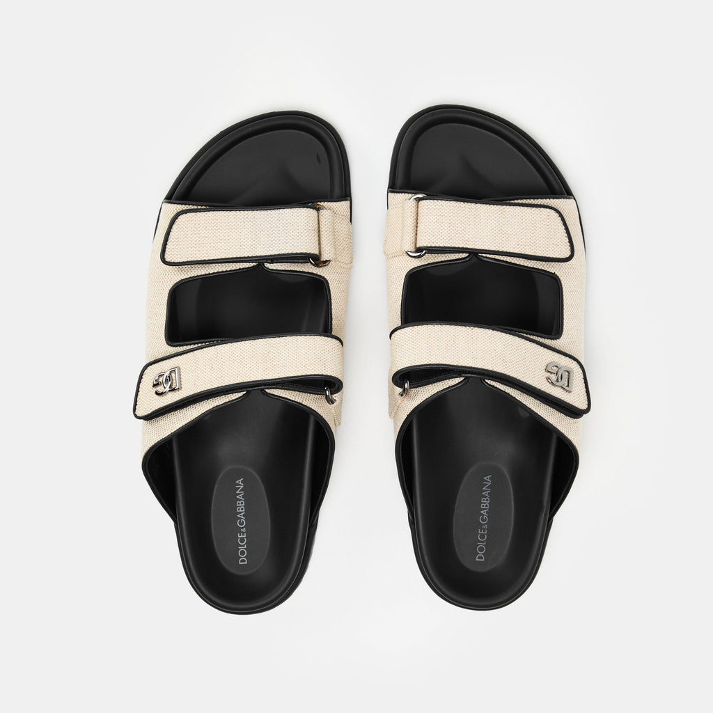 Men's Canvas Flat Sandals