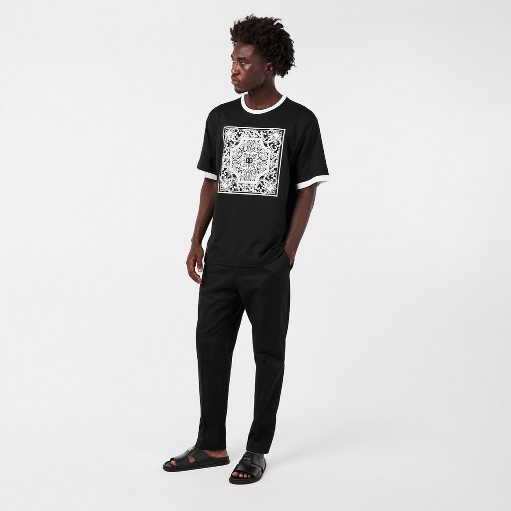 Men's Plaque Flat Sandals