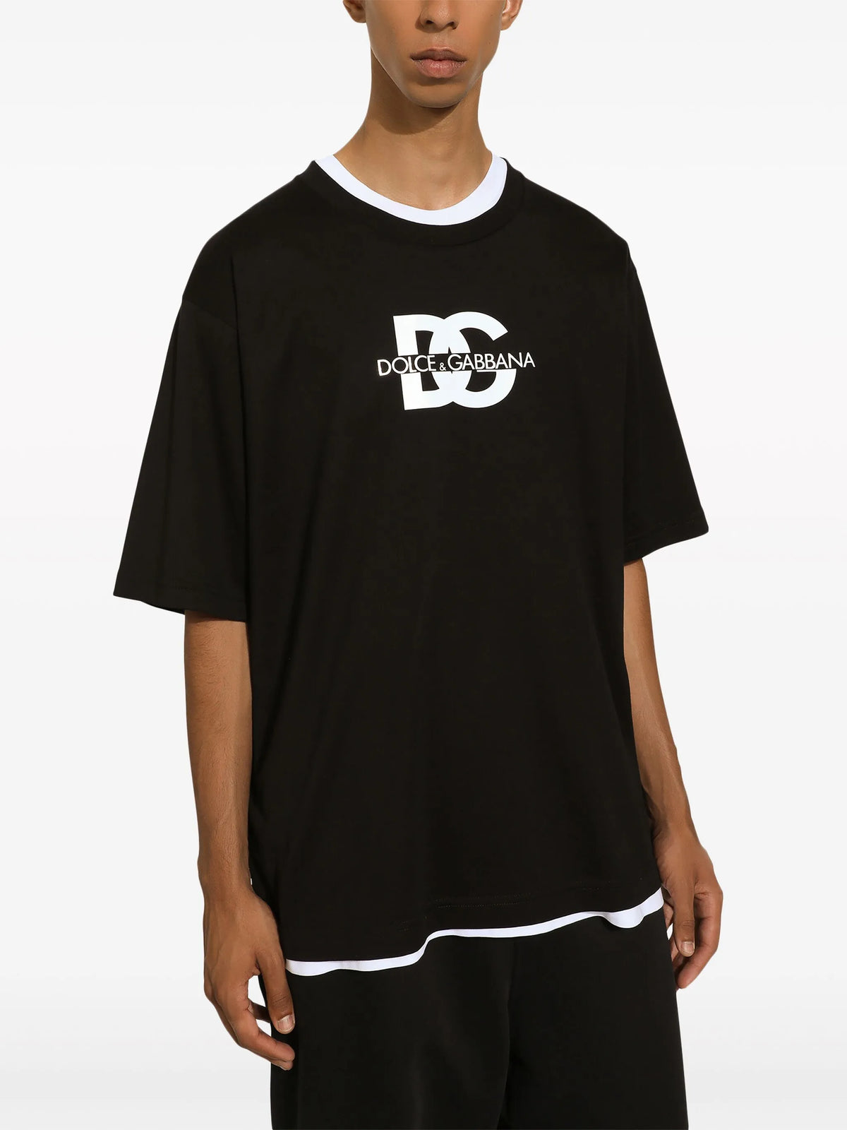Dolce & Gabbana DG Printed T-Shirt in Black