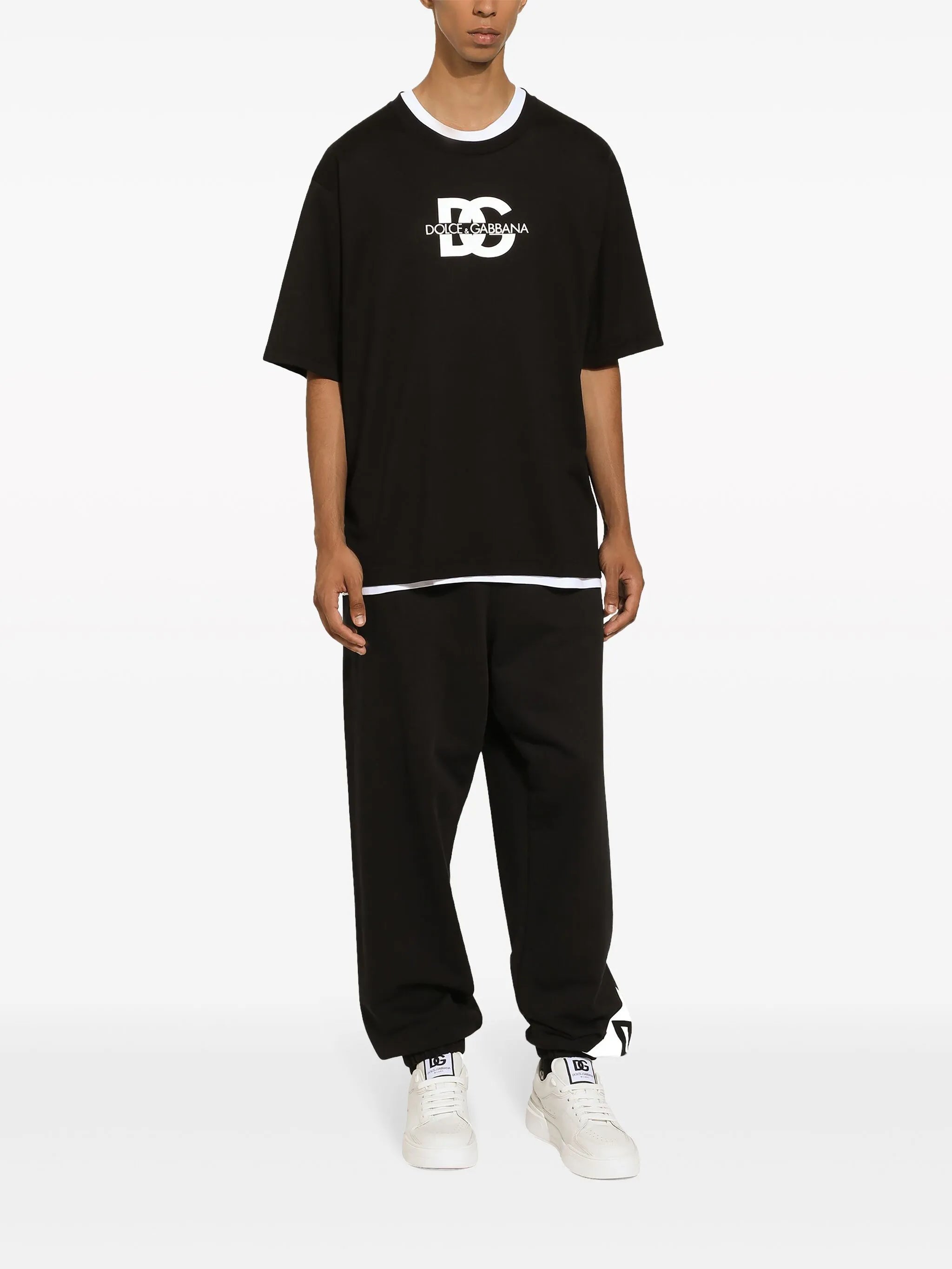 Dolce & Gabbana DG Printed T-Shirt in Black