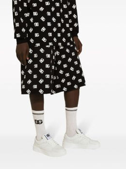 Dolce & Gabbana logo-print cotton track shorts