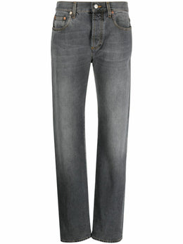Gucci Grey Straight-Leg Jeans