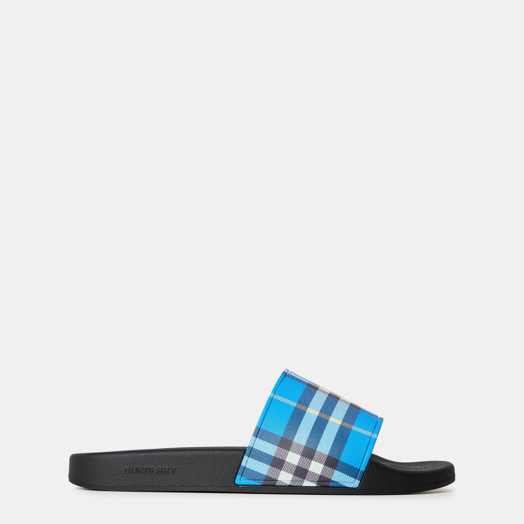 Men's Check Furley Logo Sliders